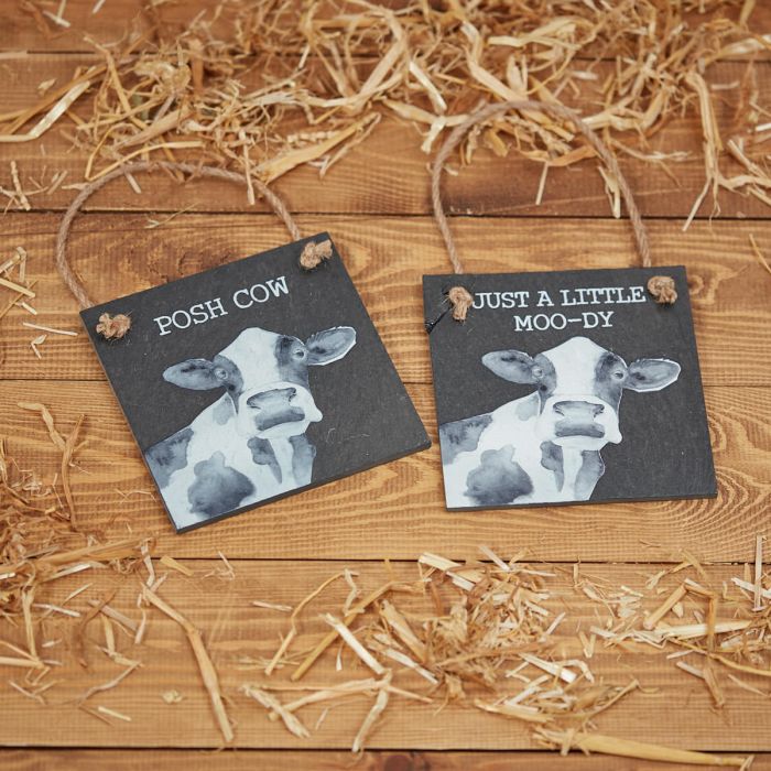 Cow Novelty Slate
