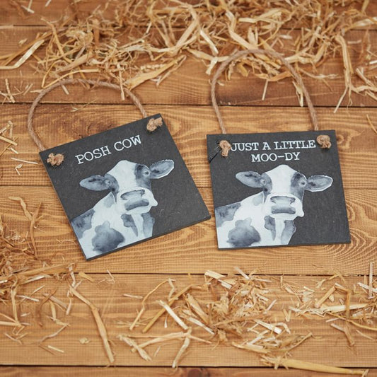 Cow Novelty Slate