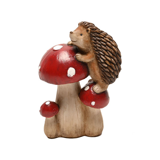 Climbing Hedgehog on Mushroom
