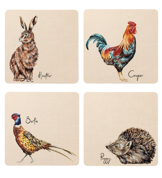 Set of 4 Wildlife Placemats