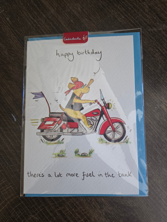 Happy Birthday, there's a lot more fuel in the tank